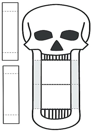Трафареты скелета на хэллоуин из бумаги (48 фото)
