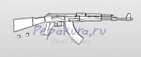 Автомат Калашникова АК-47 Размеры чертежи