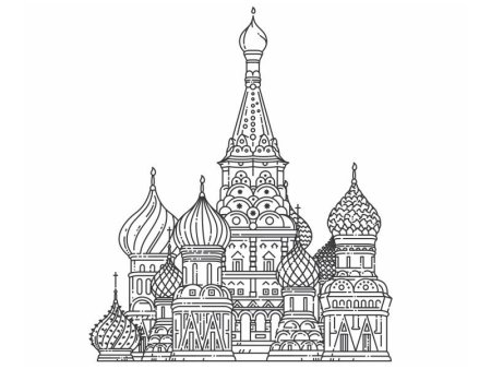 Храм Василия Блаженного схематично
