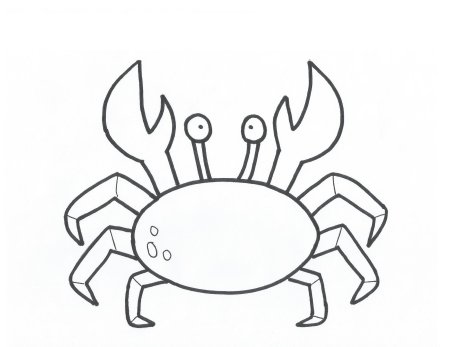 Краб из картона