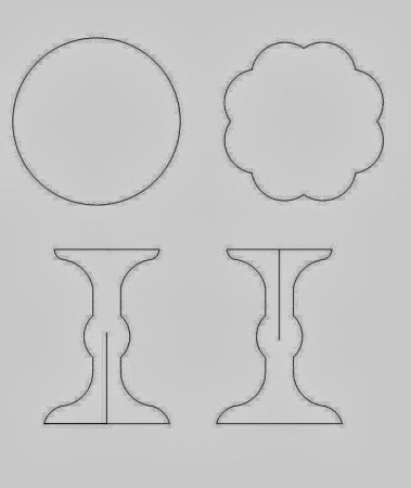 Подставка для цветов из картона