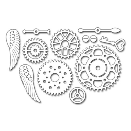 Металлические шестеренки для скрапбукинга