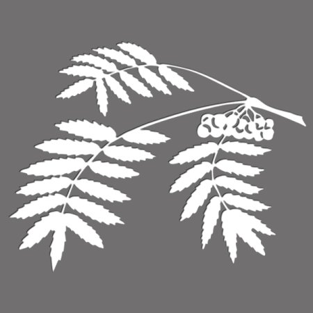 Рябинка для вырезания