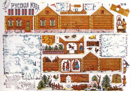 Русская изба макет