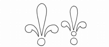 Восклицательный знак трафарет