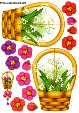 Трафарет корзинки