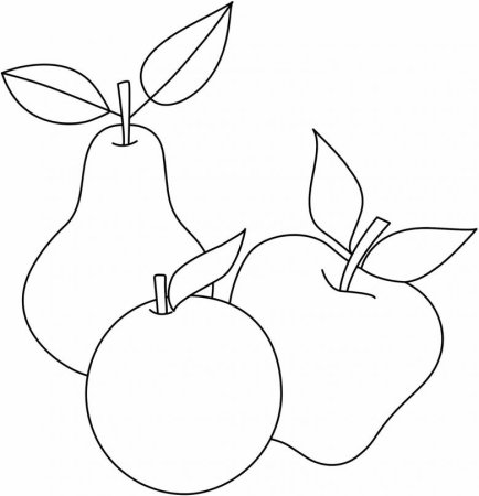 Шаблоны фруктов для аппликации