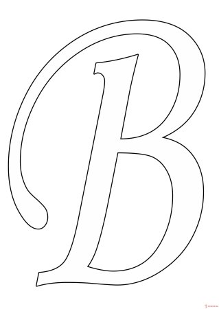 Трафарет букв для вырезания