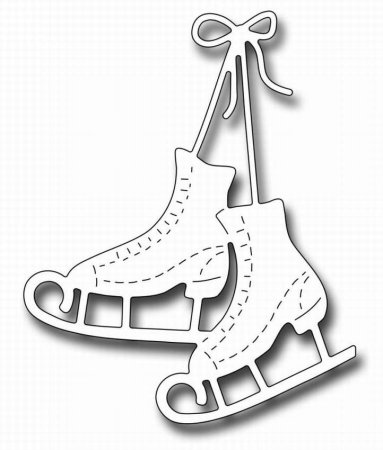 Коньки трафарет для детей