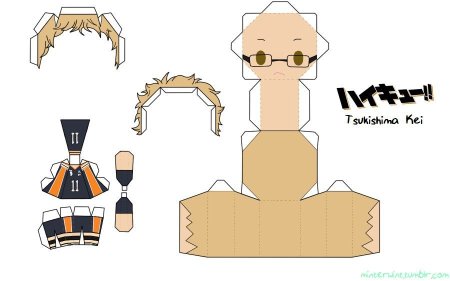 Haikyuu Papercraft фигурки из бумаги