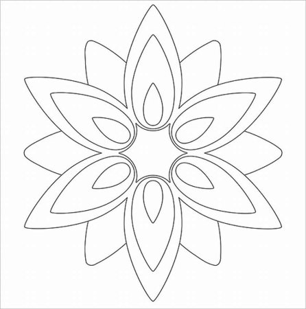 Цветок шаблон