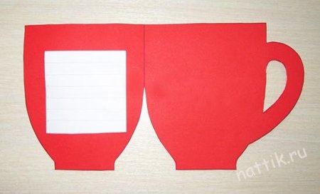 Трафарет кружки из бумаги