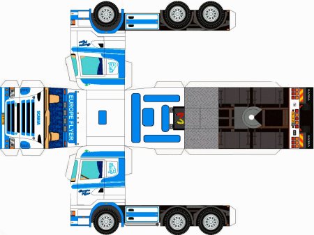 Развертка тягач Scania