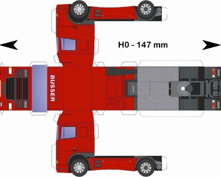 Даф 105 грузовик развертка