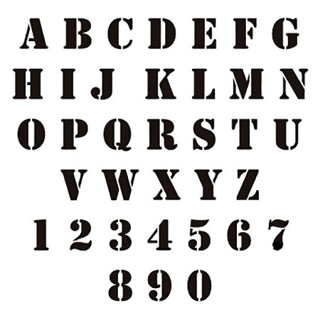 Трафарет английских букв