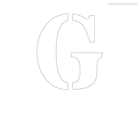 Трафарет буквы g