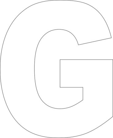 Трафарет буквы g