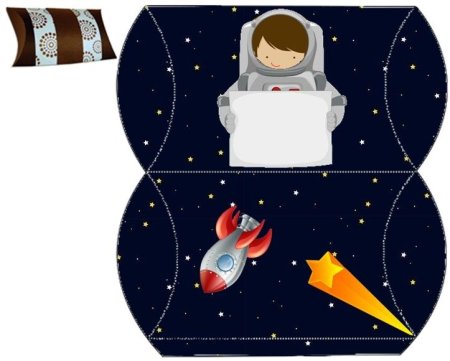 Конвертики на тему космос для детей