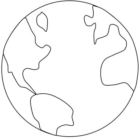 Планета земля трафарет