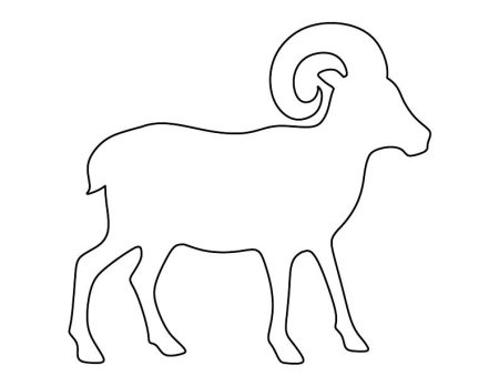 Трафареты козы из бумаги (44 фото)