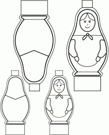Поделка Матрешка из бумаги