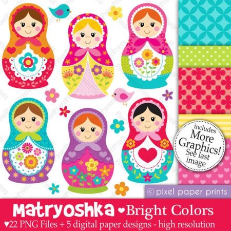 Аппликация Матрешка
