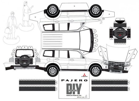 Бумажная модель Mercedes Benz Gelandewagen