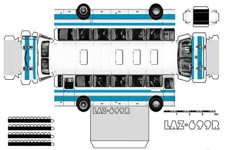 Развертки для автобуса ЛАЗ 699