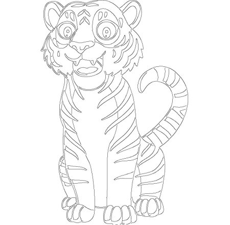 Вырезанки Тигренок 2022