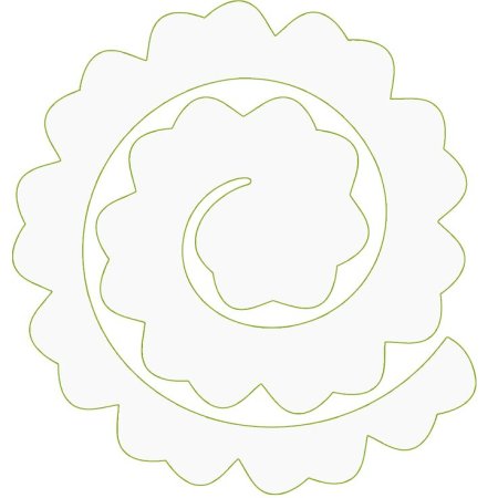 Спиральное украшение из бумаги
