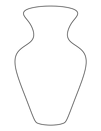 Ваза раскраска