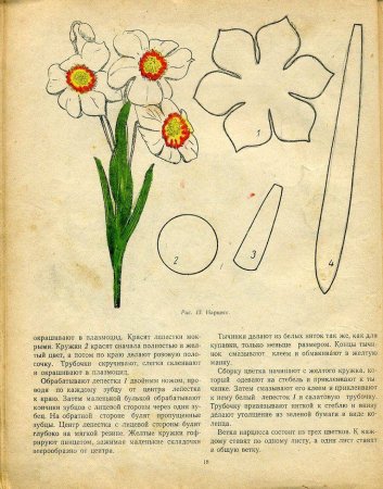 Нарциссы выкройки цветов