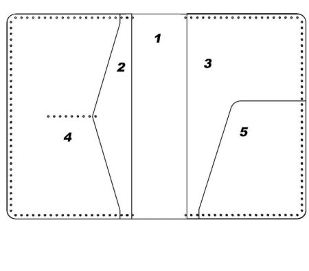 Выкройка кардхолдера из кожи pdf