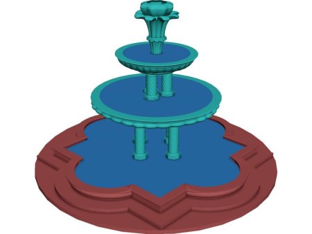 Фонтан 3d модель