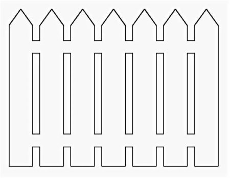 Забор для вырезания