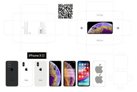 Iphone 11 Pro Max развертка коробка