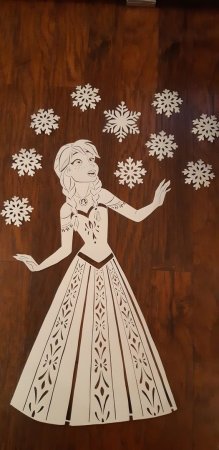 Вырезалка на окно Холодное сердце