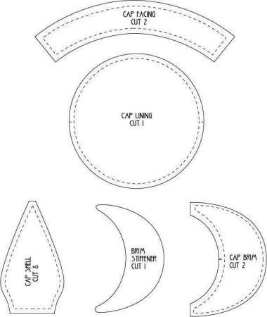 Newsboy cap pattern выкройка Кепки