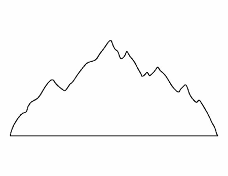 Трафарет горы