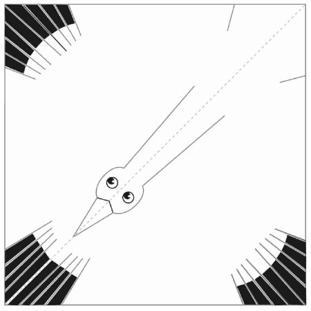 Аист из бумаги для детей