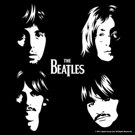 Группа the Beatles трафарет