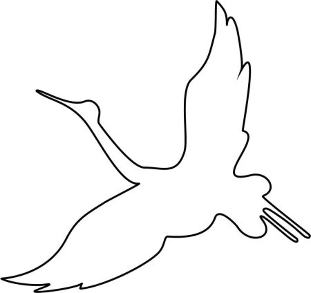 Журавлик для вырезания