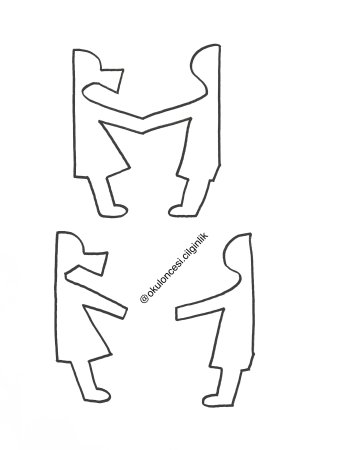 Трафарет куклы