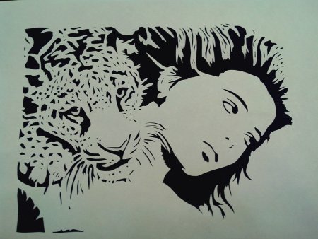 Силуэтное вырезание из бумаги