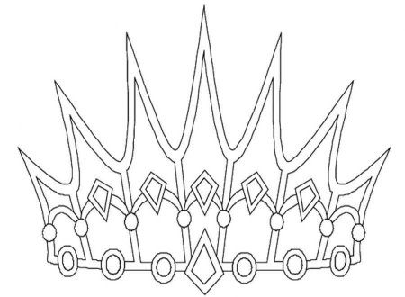 Корона раскраска
