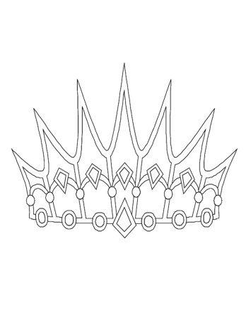 Корона раскраска