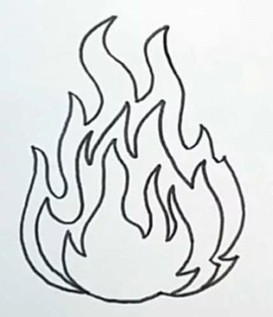 Шаблон языков пламени