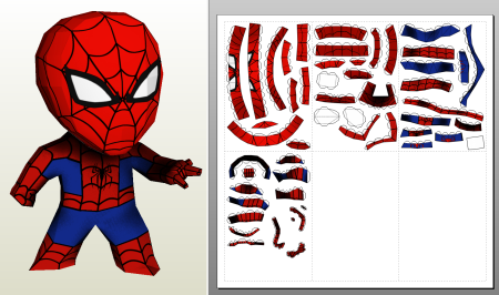 Pepakura фигурка Spider man