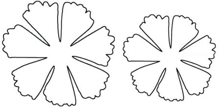 Трафарет василька