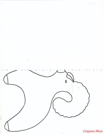 Дымковский петушок трафарет